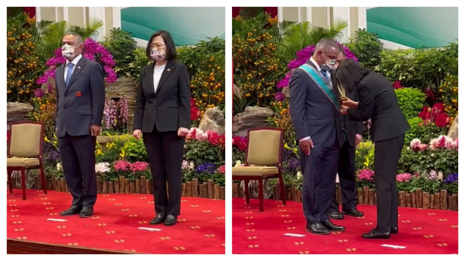 Prime Minister John Brice&ntilde;o honoured with Order of Propitious Clouds from Taiwan government