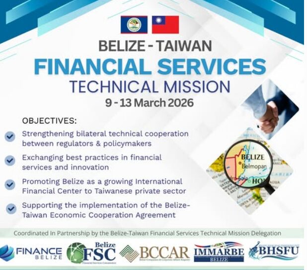 Belize-Taiwan Financial Services Technical Mission 2026 brings together experts from Belize and Taiwan