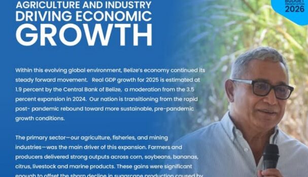 Prime Minister says agriculture and industries driving economic growth in Belize
